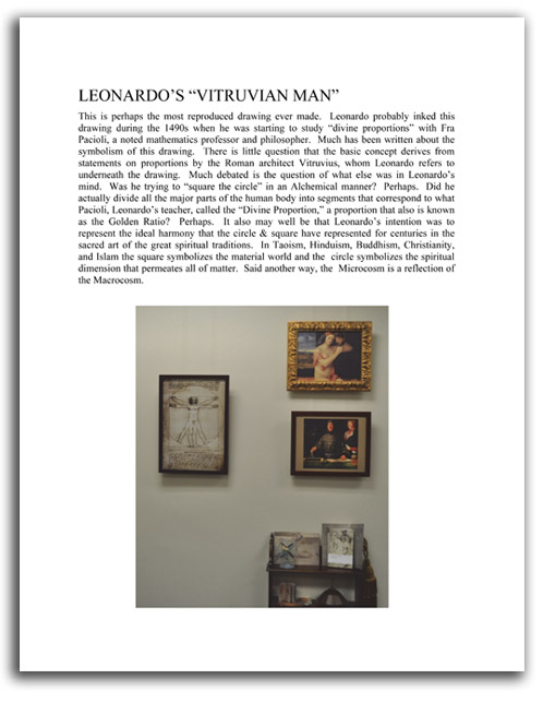 Image of 'Looking at Leonardo' booklet - page 9.