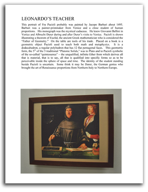 Image of 'Looking at Leonardo' booklet - page 10.