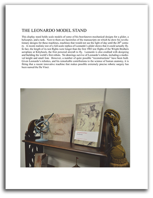 Image of 'Looking at Leonardo' booklet - page 13.