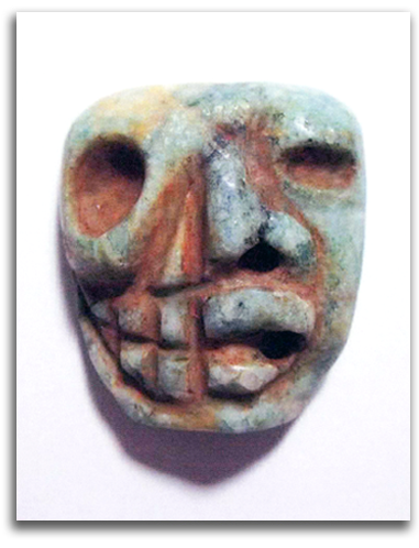 Image of Olmec Nonduality Face - first view.