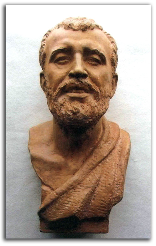 Image of Ramakrishna bust.