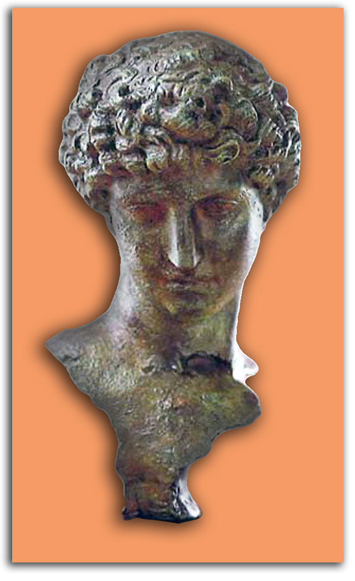 Image of bronze head bust.