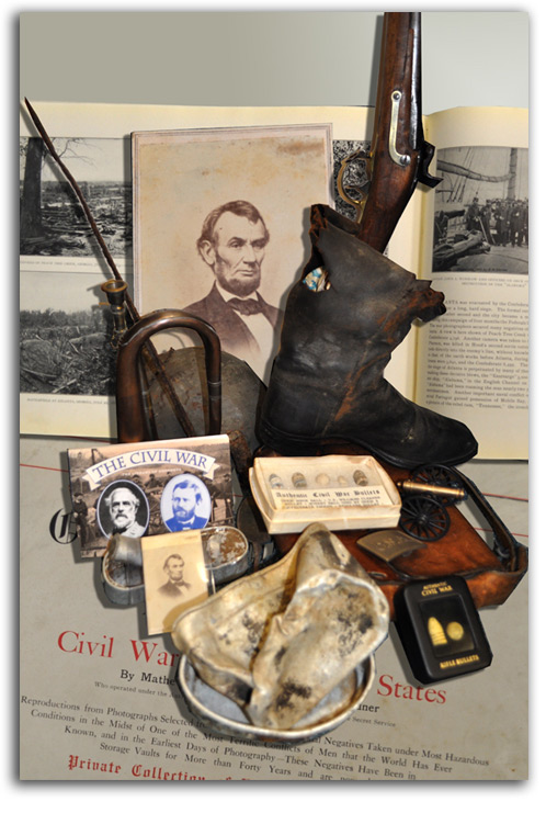 Image of Civil War display.