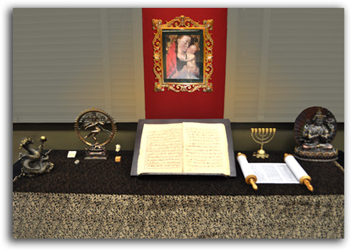 Image of World Religions display.