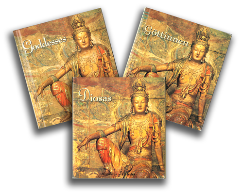 English, German, and Spanish Goddessess covers