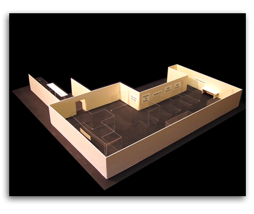 Image of museum model -exterior rear.