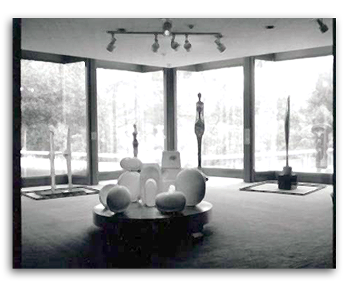 Photo of Duchamp sculpture installation.