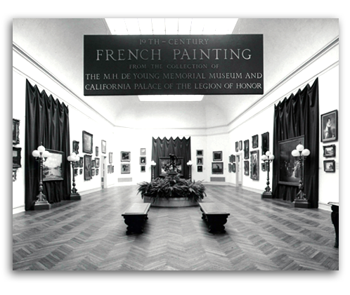 Photo of 1972 Legion of Honor museum installtion.