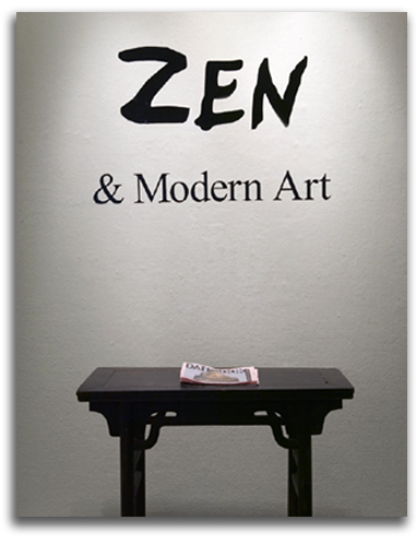 Photo of Zen Exhibition Title Panel.